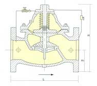緩閉消聲止回閥結構圖